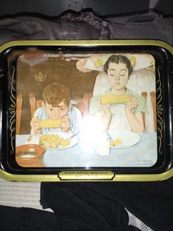 Norman Rock Well Vintage TV Tray
