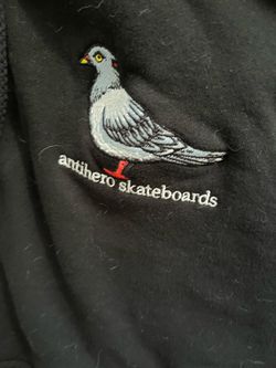 Anti Hero zip up hooded sweatshirt Medium