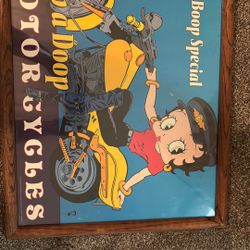 Betty Boop Motorcycle Poster