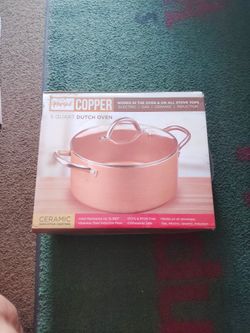 Pans & Cook Copper 5 Quart Dutch Oven