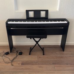  Yamaha P-45LXB Digital Piano With Stand and Bench Black