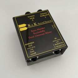 K & K Sound System Bass Master Rockabilly Dual Channel Mixer