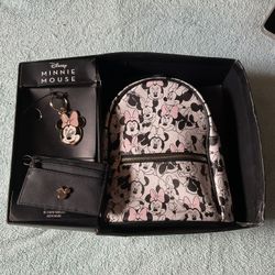 Disney Minnie Mouse 3 Piece Gift Set Mini Back Pack Es Nueva