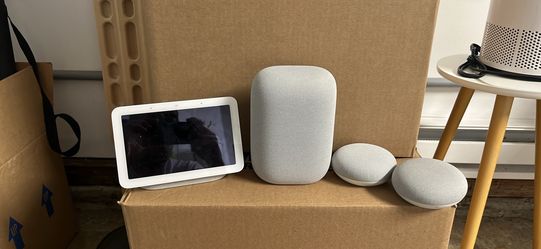 Google nest display and speaker bundle
