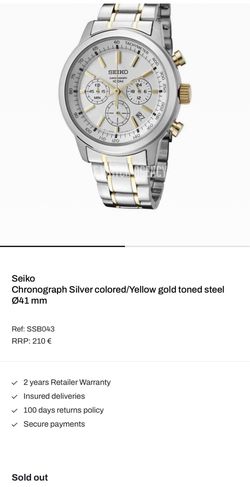 Seiko two toned men’s watch