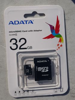 32 gig SD card micro with adapter