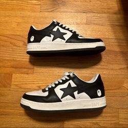 A Bathing Ape Bape Sta White Black (2022) Size 10