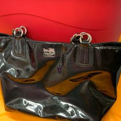 Coach Black Patton Leather Purse