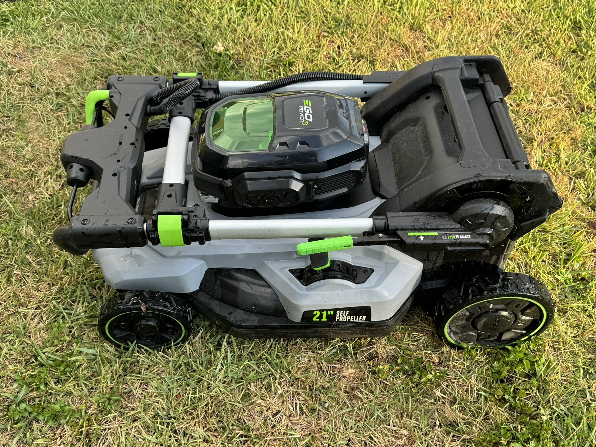 Used Ego 21” Self Propelled Lawn Mower Without Battery.