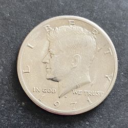 1971 Kennedy D Half Dollar
