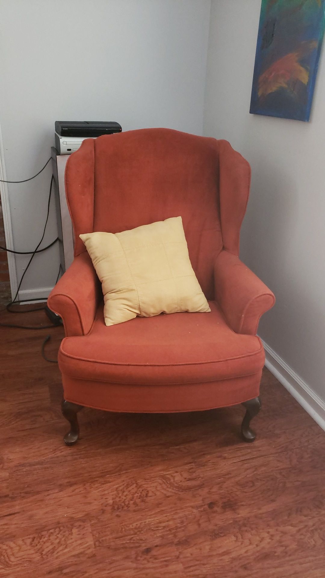 Rust colored antique chairs