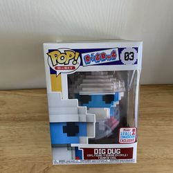 Funko Pop  8 Bit Dig Dug New 2017 Fall Convention Exclusive Vaulted 