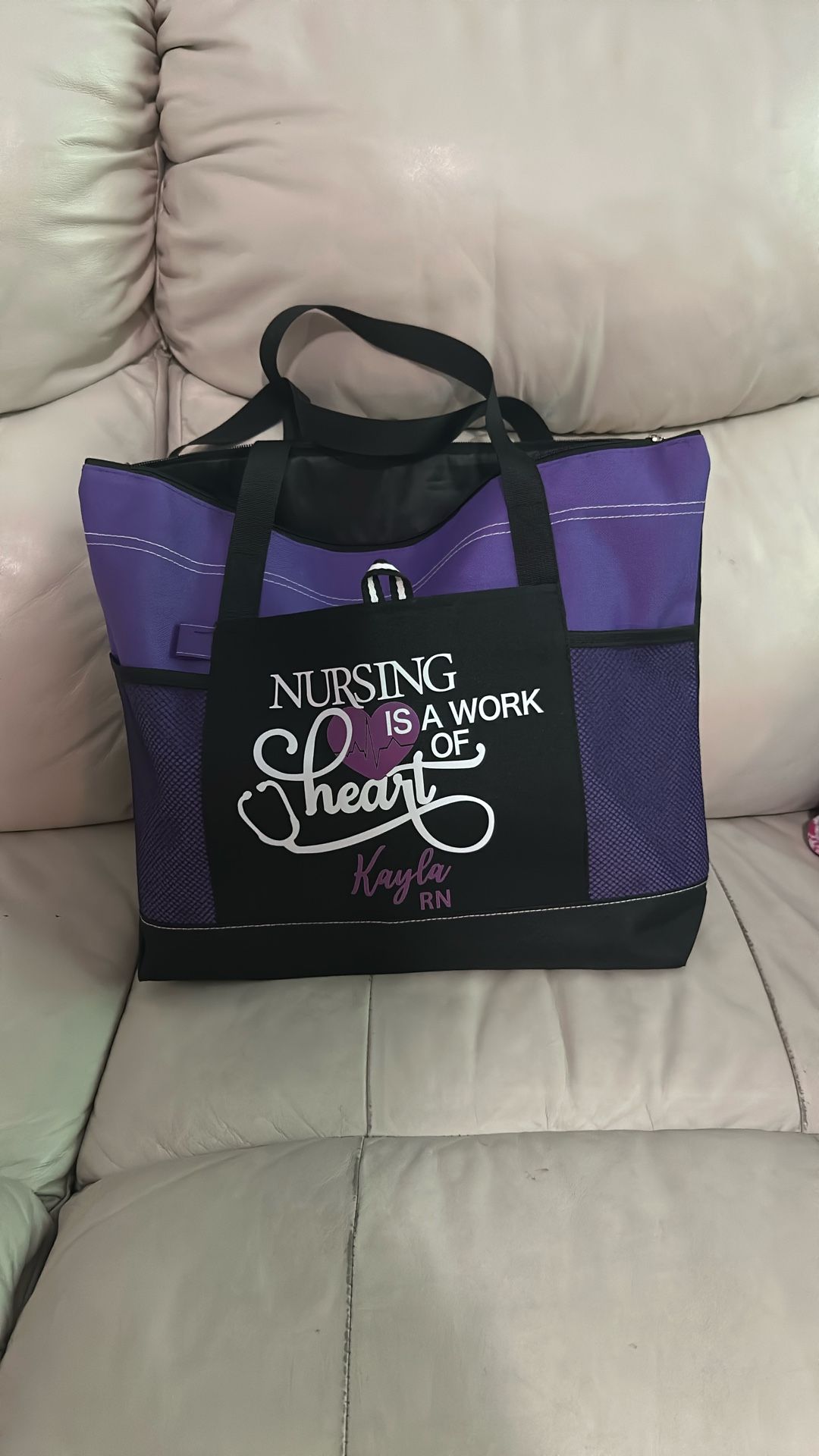Bag With Print Nurse Kayla RN
