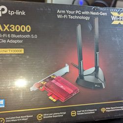 TP-Link Archer TX3000E AX3000 Wi-Fi 6 PCIe Adapter - Brand New, Sealed
