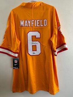 BAKER MAYFIELD SIGNED TAMPA BAY BUCCANEERS AUTOGRAPHED NIKE JERSEY w/COA Med 845