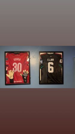 Framed Soccer Jerseys Cruz Azul