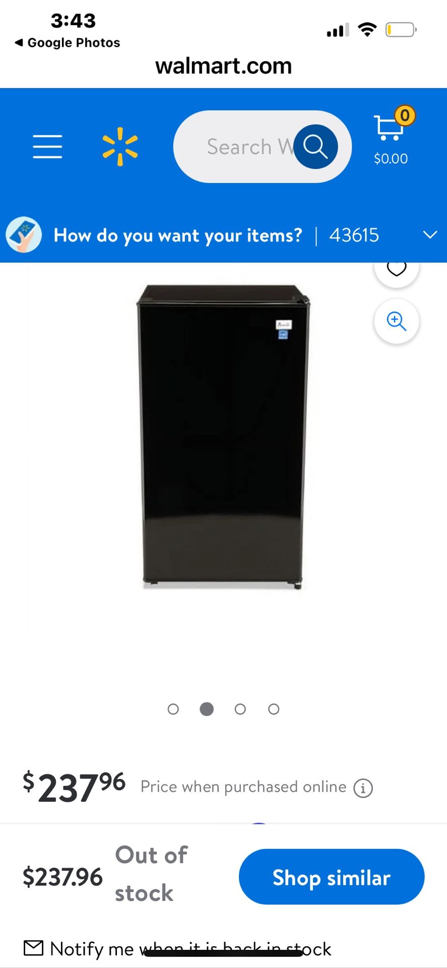 mini fridge