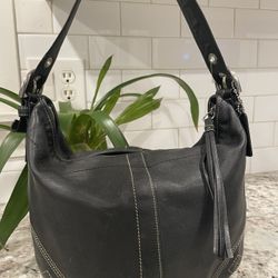 Coach Leather Black Vintage Hobo Bag