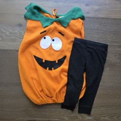 Kids Pumpkin Halloween Costume 3T