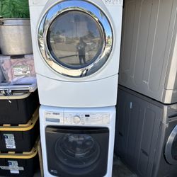 Maytag Stackable Washer And Whirlpool Duet Gas Dryer