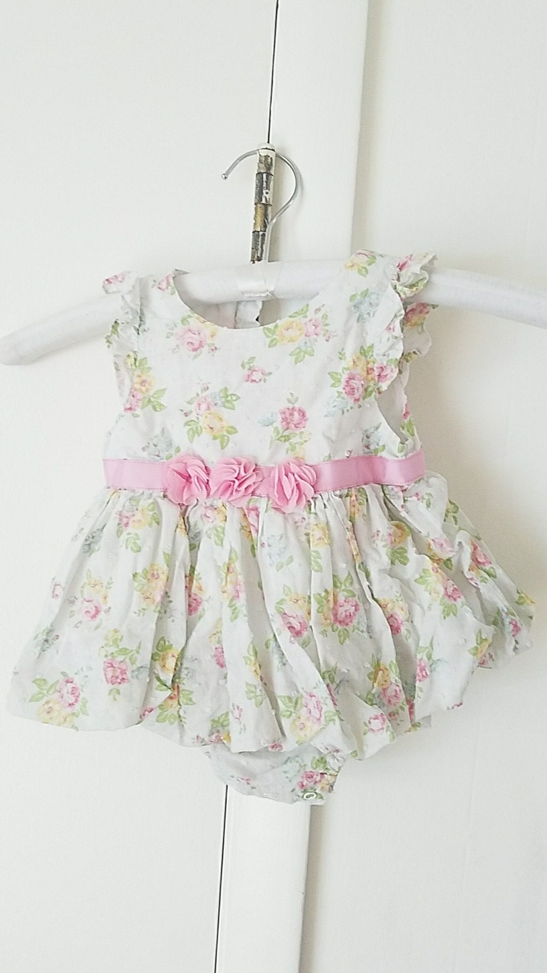 Floral & Lace Dress (Size 12 Months)