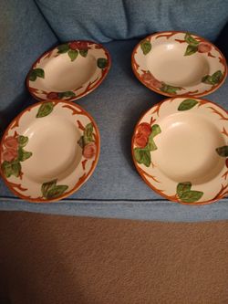 4 Franciscan Apple Bowls
