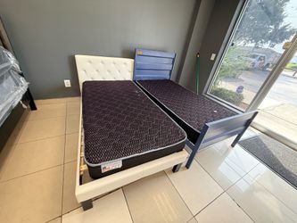 Twin bed frame with Mattress