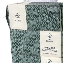 3pcs Disposable Face Towels Multi-Use Extra-Thick Super-Soft Eco-Friendly Biodegradable Facial Tissue for Cleansing, Skincare, Makeup Remover