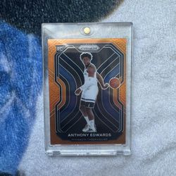 anthony edwards orange rookie prizm /49