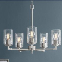 Luxury Chandelier In Brushed Nickel