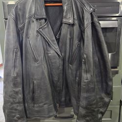 Men's Leather Motorcycle Jacket 