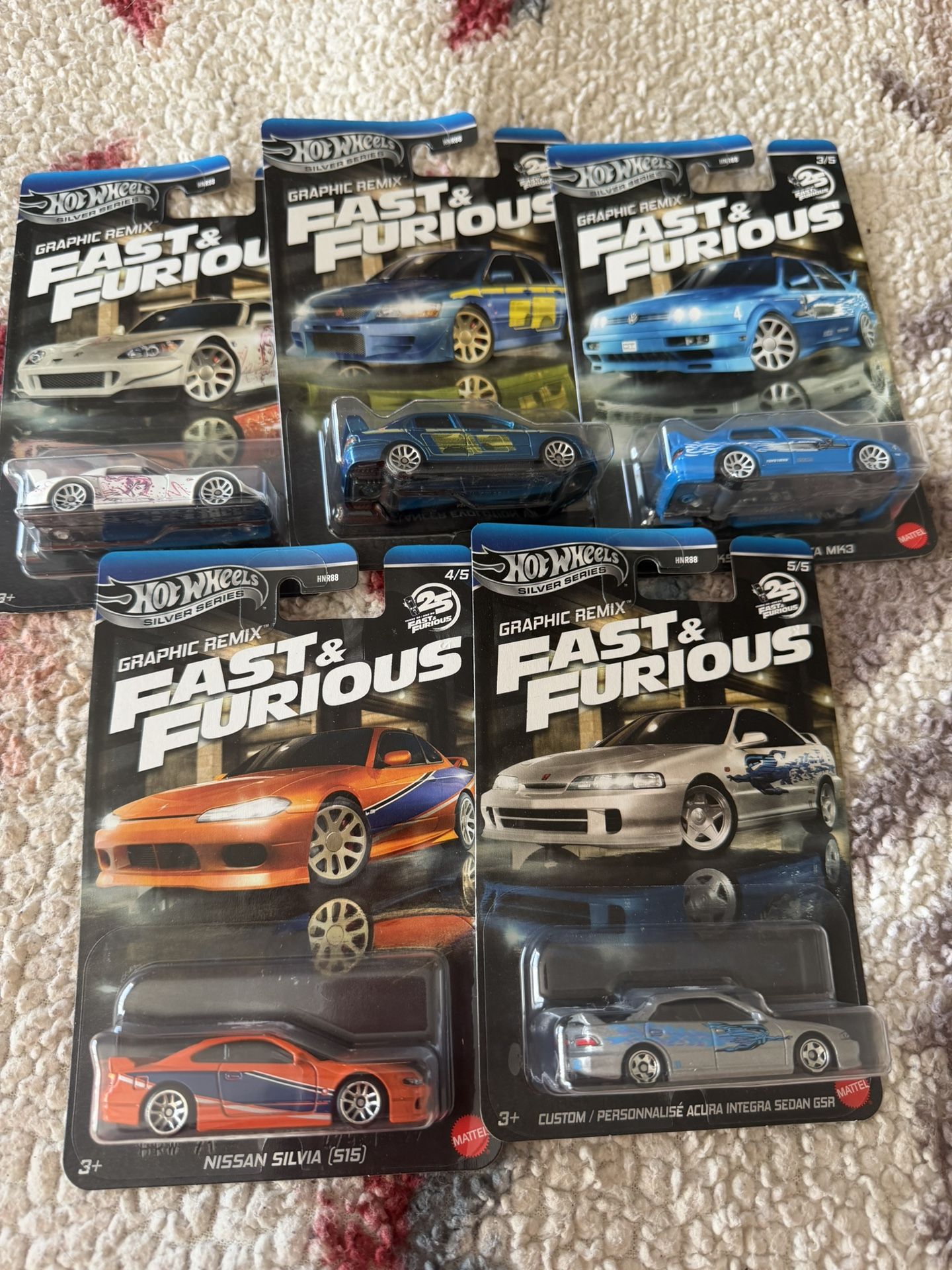 FAST AND FURIOUS HOT WHEELS SET
