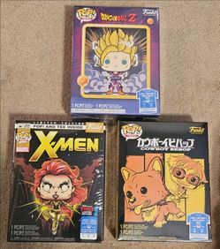 Funko Pop Tees sealed lot of 3 Gohan GOID Cowboy Bebop Dark Phoenix