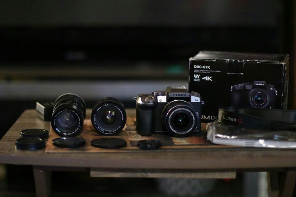 Panasonic G7 4K Mirrorless Camera + 3 Lenses