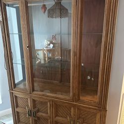 Solid Oak Dining Room Set