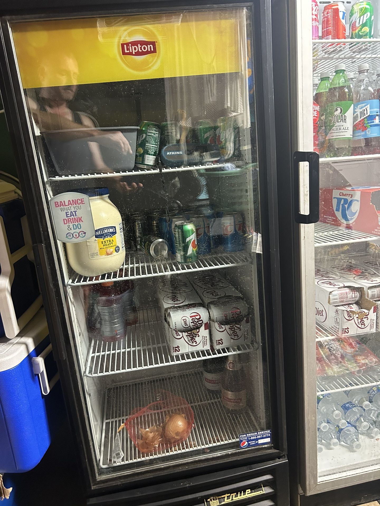 True Commercial One Door Refrigerator