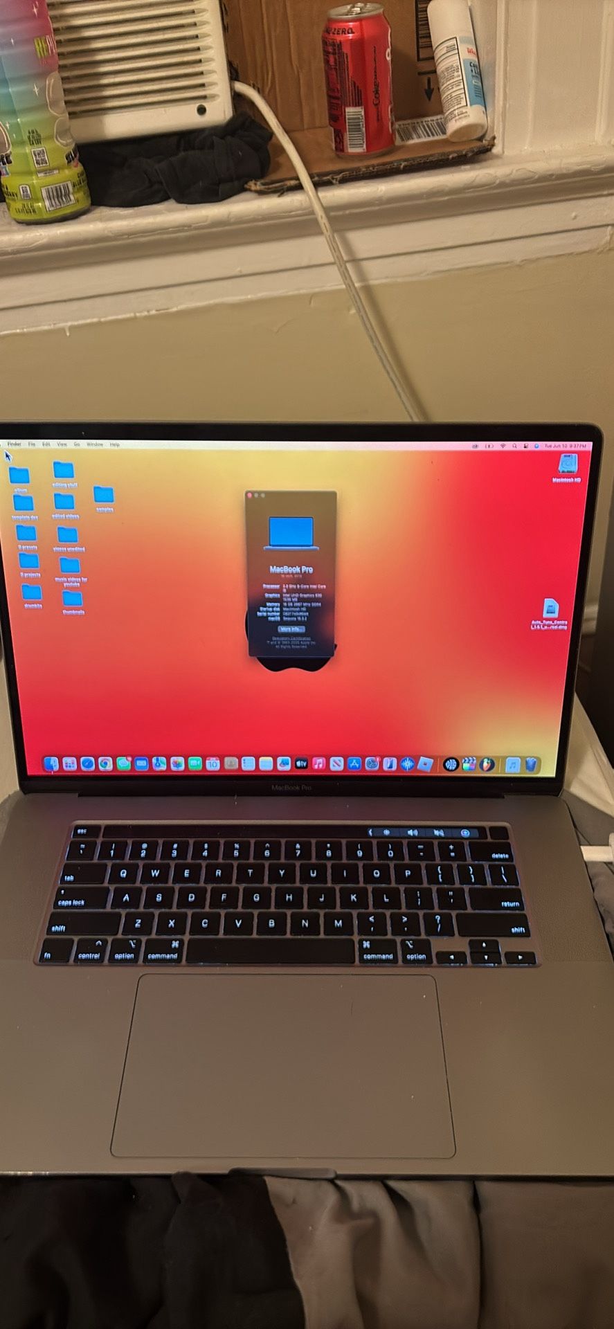 2019 MacBook Pro 16 Inch Retina Intel Core I9