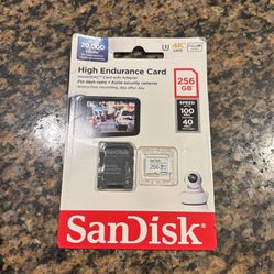 SanDisk 256GB High Endurance Video MicroSDXC Card with Adapter for Dash Cam and Home Monitoring systems - C10, U3, V30,………….
