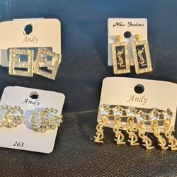 Fashion Earrings All $5 Large Hoop $10