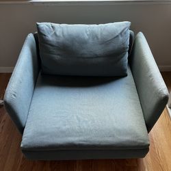 Blue Oversized Armchair 