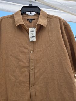New Alfani men's casual button-down shirt