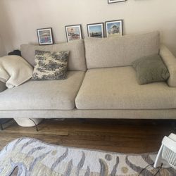 West Elm Couch With Fully Washable Cushions