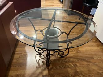 Glass top table
