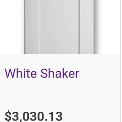White. Shaker 13 Piece 