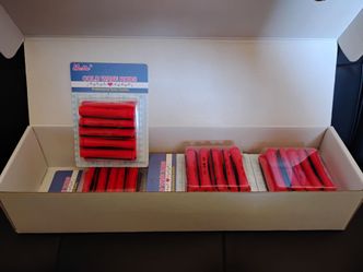Red Cold Wave Rods Professional Salon Quality lot of 66