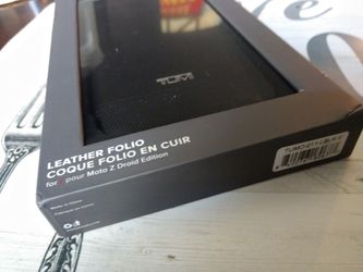 Tumi Leather Folio for Moto Z Droid Edition Motorola