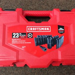 Cafstman 23piece SAE/METRIC Deep Impact 1/2” Drive 