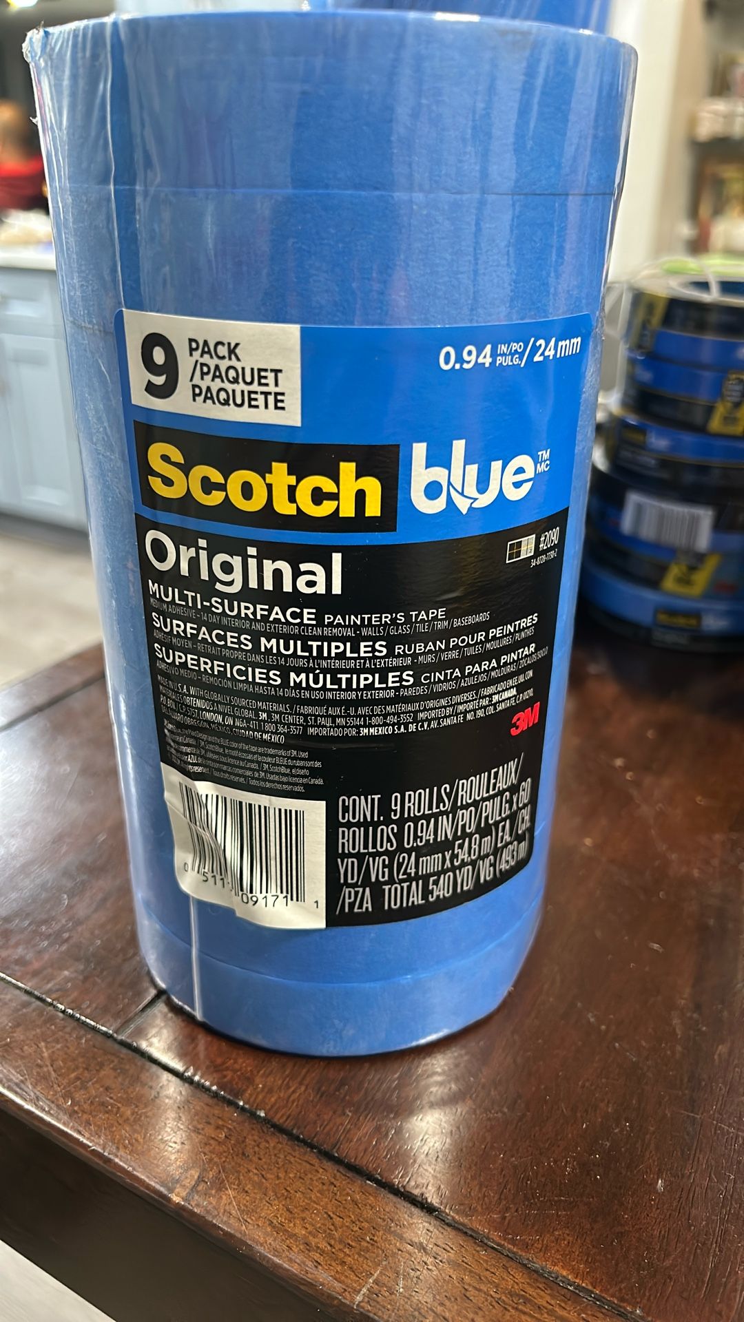 Scotch Blue 0.94 In Plug/ 24mm 9 Pack, Tape Azul Para Pintar De 9 Paquete 24mm$40