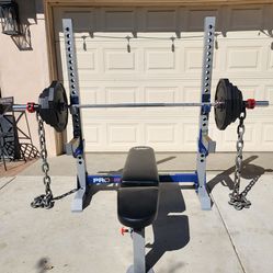 Olympic Weight Set/Squat Rack/Weights