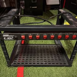 Eliminator E107 8 Channel DJ Power Strip, wall bracket